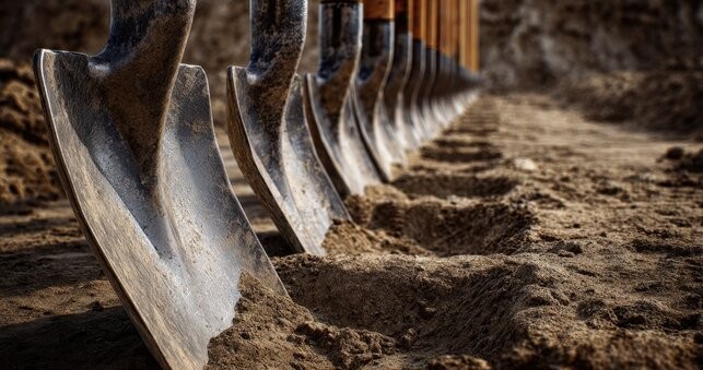 Cabin Groundbreaking in Des Arc
